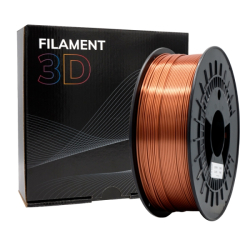 Filamento 3D PLA SILK - Diâmetro 1.75mm - Bobina 1kg - Cor Cobre