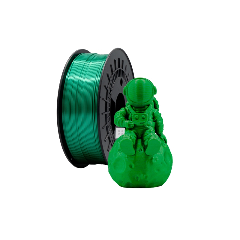 Filamento 3D PLA SILK - Diâmetro 1.75mm - Bobina 1kg - Cor Verde
