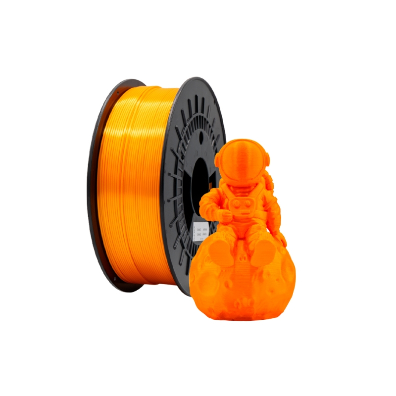 Filamento 3D PLA SILK - Diâmetro 1.75mm - Bobina 1kg - Cor Laranja