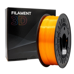 PLA SILK 3D Filament - 1.75mm Diameter - 1kg Spool - Orange