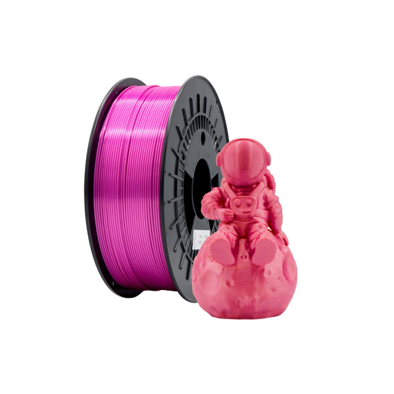 Filamento 3D PLA SILK - Diâmetro 1.75mm - Bobina 1kg - Cor Rosa