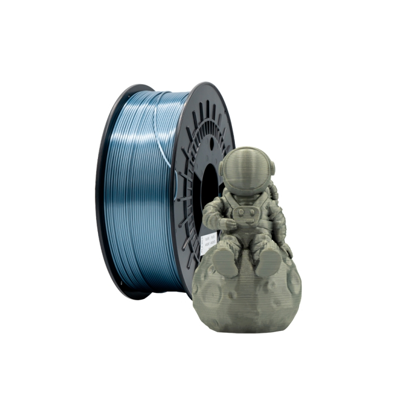 Filamento 3D PLA SILK - Diâmetro 1.75mm - Bobina 1kg - Cor Prateado