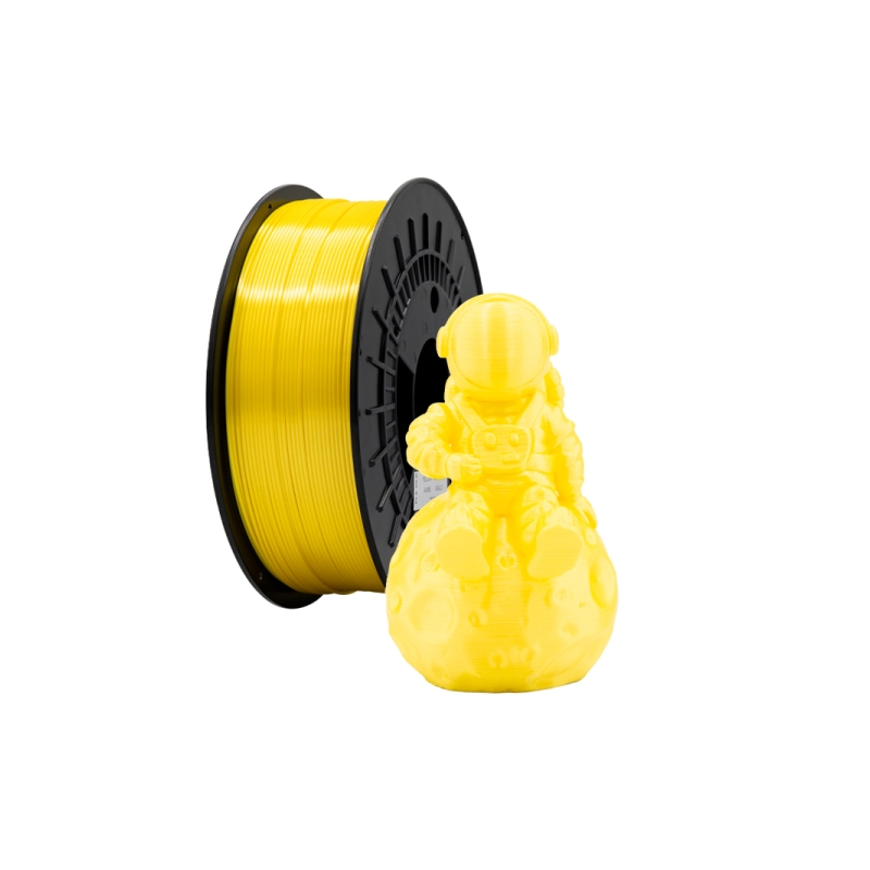 PLA SILK 3D Filament - 1.75mm Diameter - 1kg Spool - Yellow