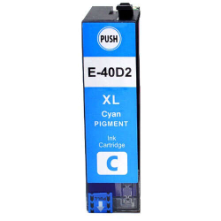Cartucho de tinta Epson T40D2 Cian compatible - C13T40D240 / C13T40C240 - Tinta