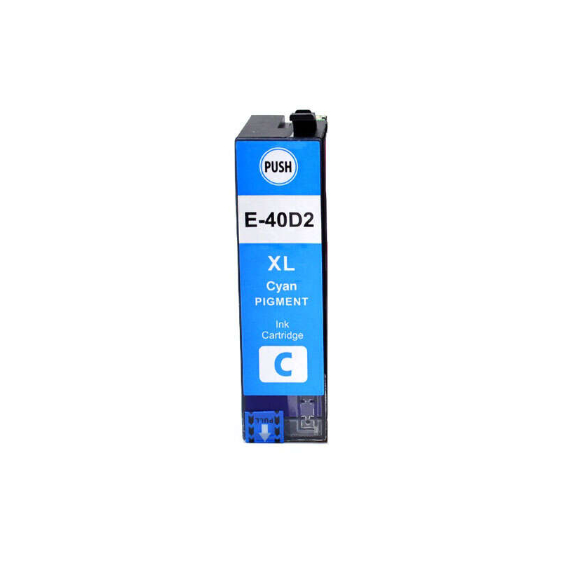 Cartucho de tinta Epson T40D2 Cian compatible - C13T40D240 / C13T40C240 - Tinta