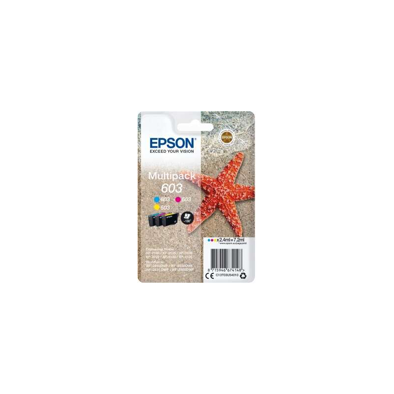 Cartuchos de tinta Epson T03U5 (603) Multipack Original - C13T03U54010