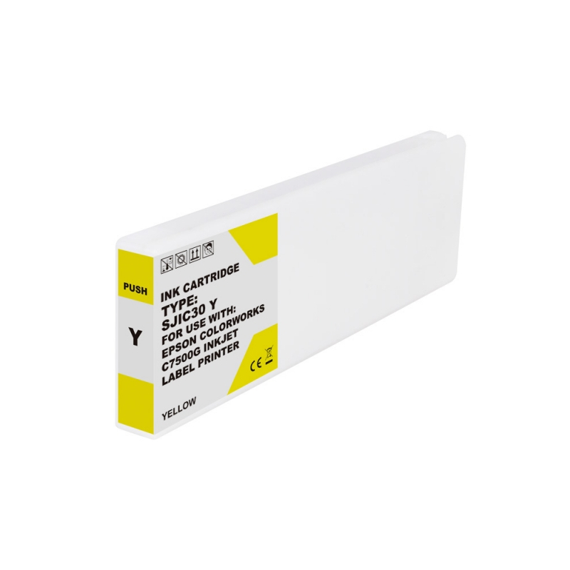 Tinteiro Epson SJIC30P Amarelo Compatível - C33S020642 - Tinta Pigment