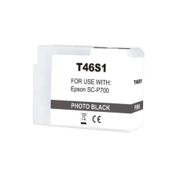Tinteiro Epson T46S1 Preto Photo Compatível - C13T46S100 - Tinta Pigme