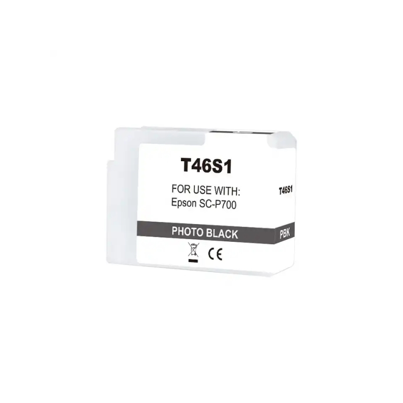 Cartucho de tinta Epson T46S1 Negro Photo compatible - C13T46S100 - Tinta Pigme