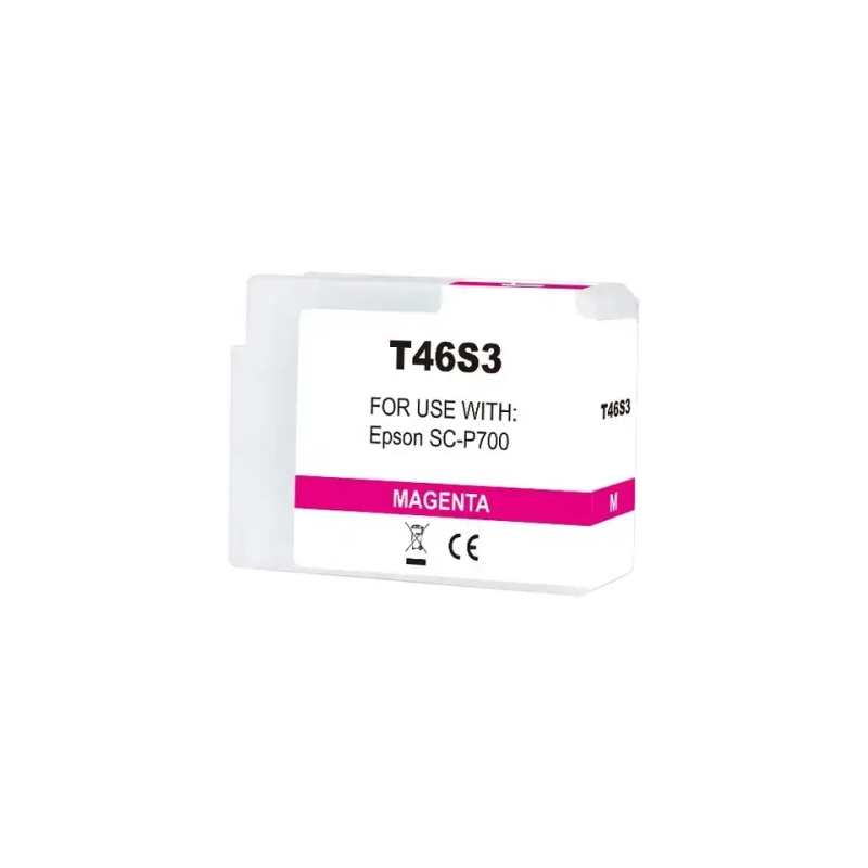 Ink cartridge Epson T46S3 Vivid Magenta compatible - C13T46S300 - Tinta Pi