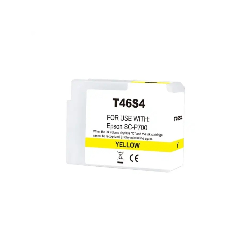 Cartucho de tinta Epson T46S4 Amarillo compatible - C13T46S400 - Tinta Pigmentad