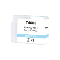 Tinteiro Epson T46S5 Azul Claro Compatível - C13T46S500 - Tinta Pigmen