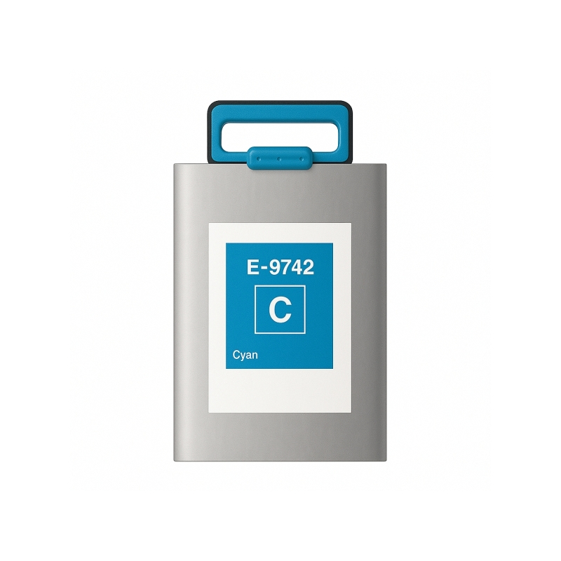 Tinteiro Epson T9742 Azul Compatível - C13T974200 - Tinta Pigmentada