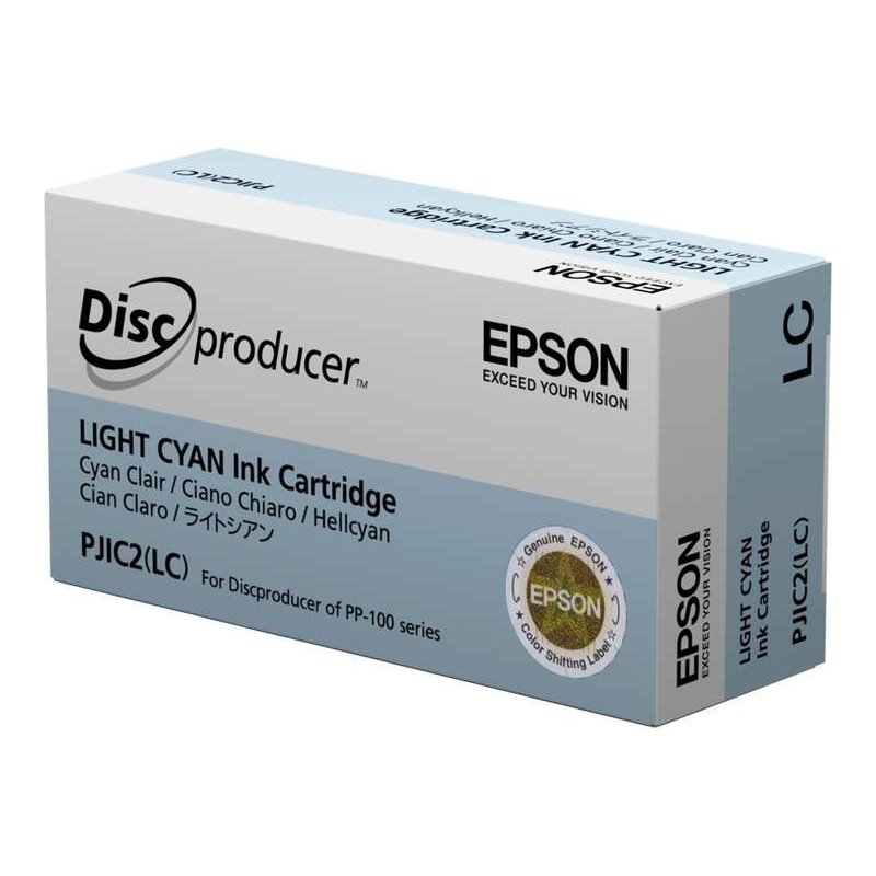 Cartucho de tinta Epson PJIC2 / PJIC7 Cian Claro Original - C13S020689 / C13S02