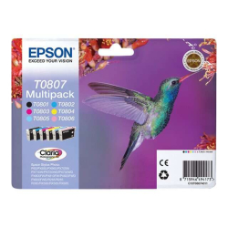 Cartuchos de tinta Epson T0807 Multipack Original - C13T08074011