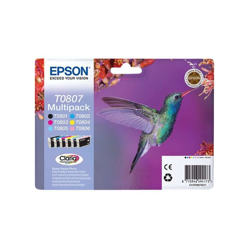 Tinteiros Epson T0807 Multipack Original - C13T08074011