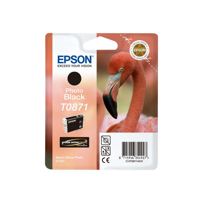Tinteiro Epson T0871 Preto Photo Original - C13T08714010