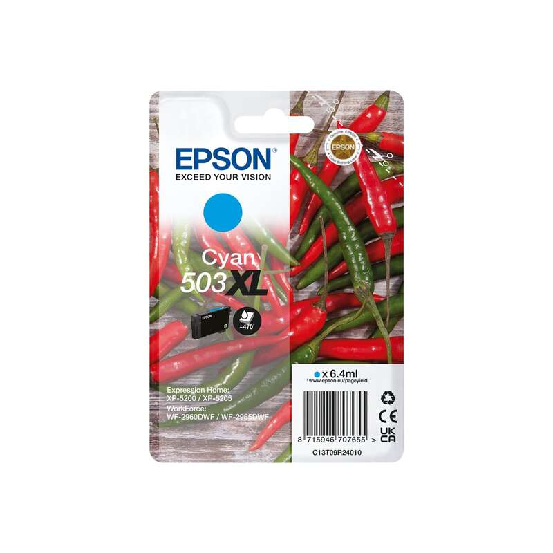 Ink cartridge Epson T09R2 (503XL) Cyan Original - C13T09R24010