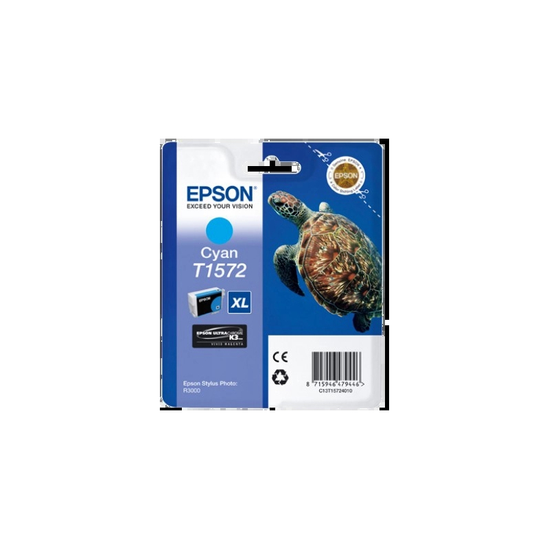 Cartucho de tinta Epson T1572 Cian Original - C13T15724010