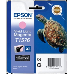Tinteiro Epson T1576 Magenta Claro Original - C13T15764010