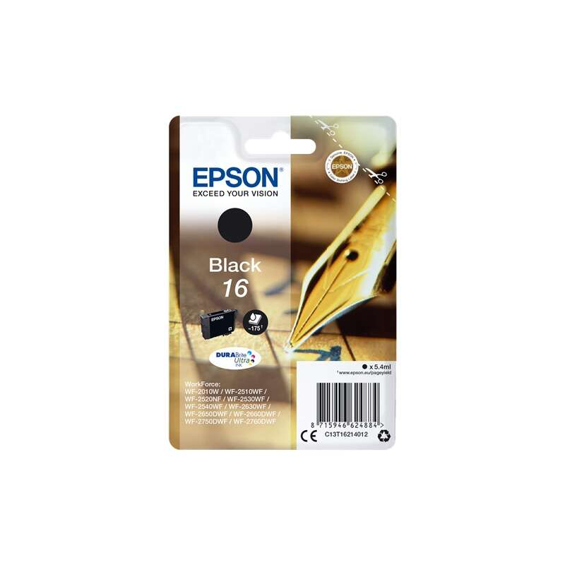 Tinteiro Epson T1621 Preto Original - C13T16214012