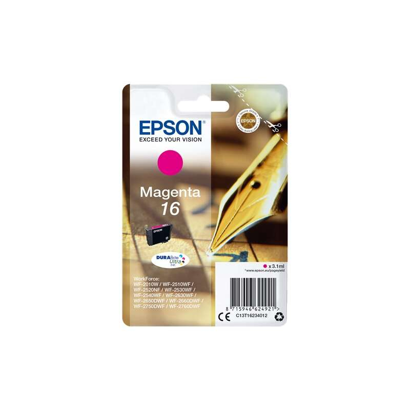 Ink cartridge Epson T1623 Magenta Original - C13T16234012