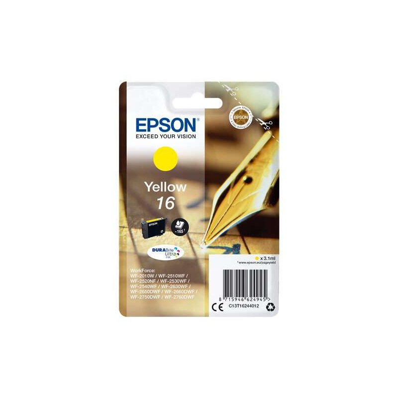 Tinteiro Epson T1624 Amarelo Original - C13T16244012