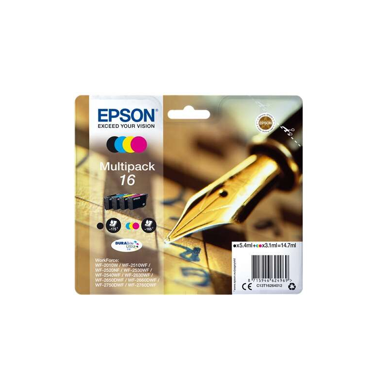 Tinteiros Epson T1626 Multipack Original - C13T16264012