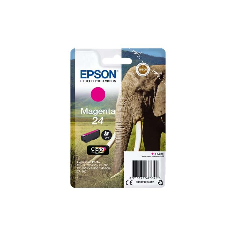 Tinteiro Epson T2423 (24) Magenta Original - C13T24234012