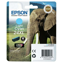 Tinteiro Epson T2435 (24XL) Azul Claro Original - C13T24354012
