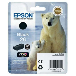 Ink cartridge Epson T2601 (26) Black Original - C13T26014012