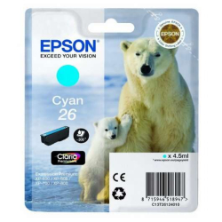Tinteiro Epson T2612 (26) Azul Original - C13T26124012