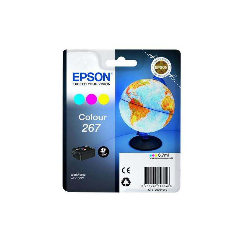 Ink cartridge Epson T267 Color Tricolor Original - C13T26704010