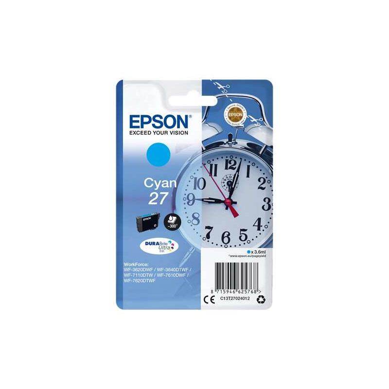 Tinteiro Epson T2702 (27) Azul Original - C13T27024012