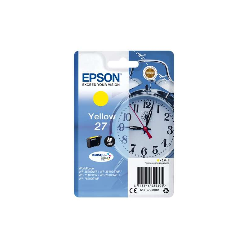 Ink cartridge Epson T2704 (27) Yellow Original - C13T27044012