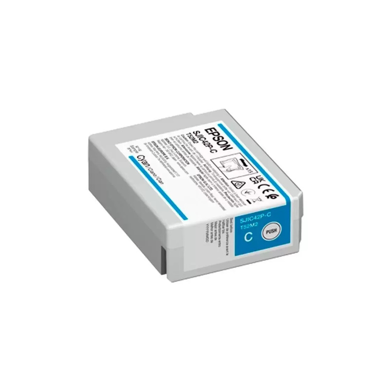 Tinteiro Epson SJIC42P-C Azul Original - C13T52M240