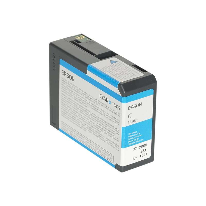 Ink cartridge Epson T5802 Cyan Original - C13T580200