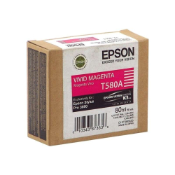 Tinteiro Epson T580A Magenta Vívido Original - C13T580A00