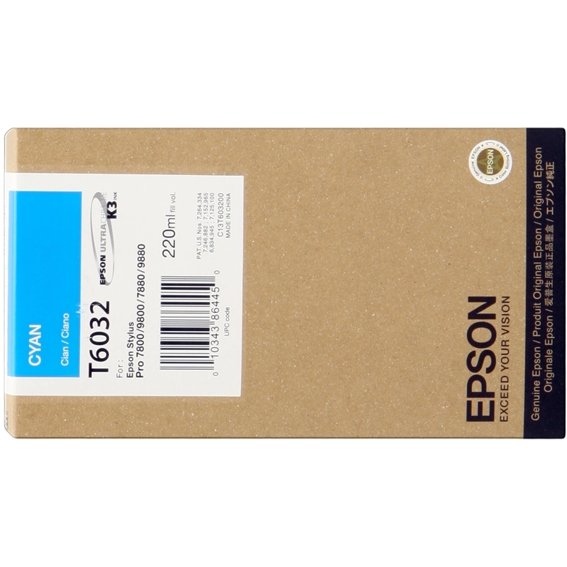 Cartucho de tinta Epson T6032 Cian Original - C13T603200