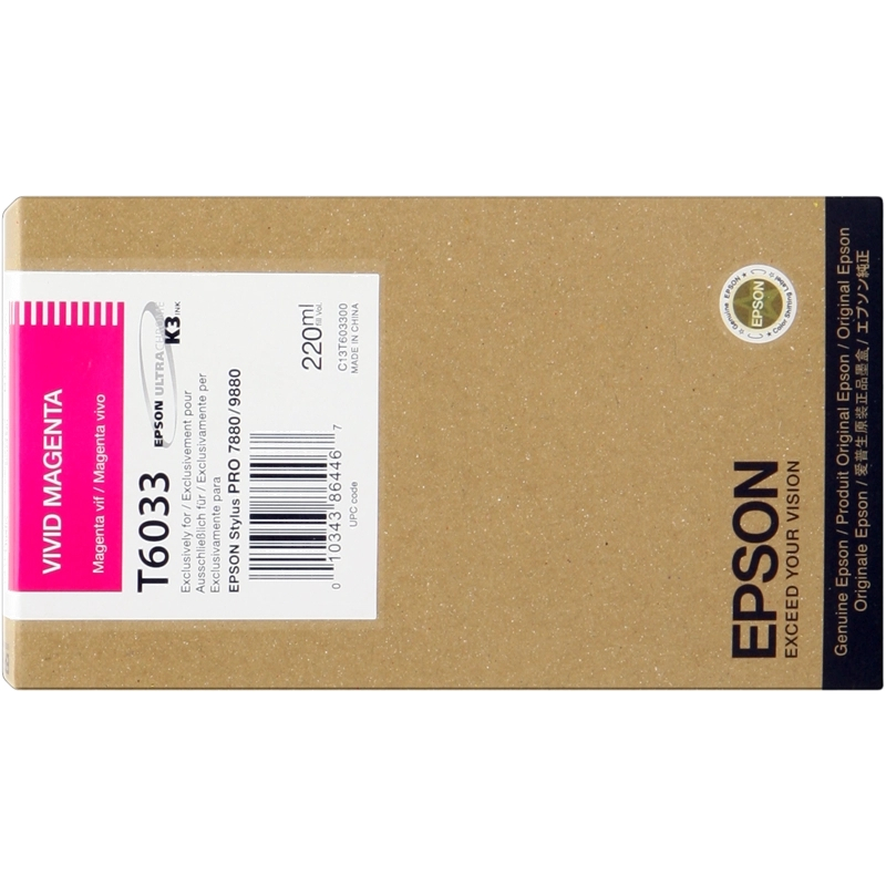Cartucho de tinta Epson T6033 Magenta Original - C13T603300