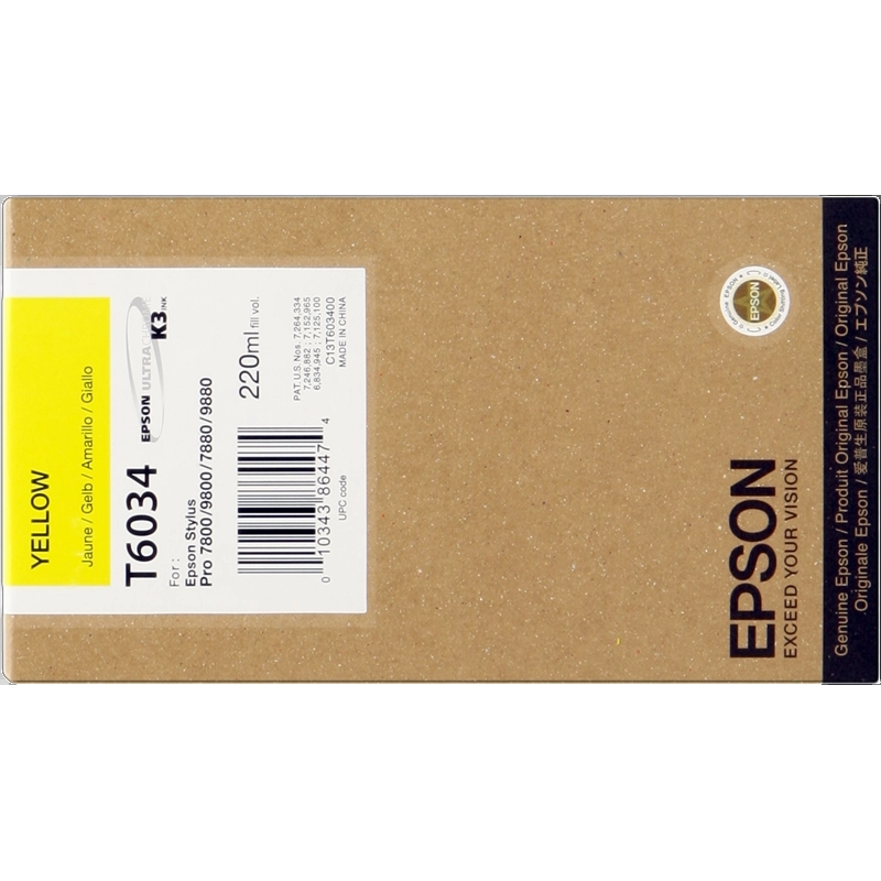 Tinteiro Epson T6034 Amarelo Original - C13T603400