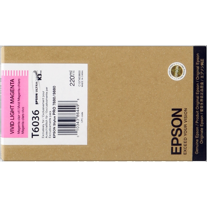 Tinteiro Epson T6036 Magenta Claro Original - C13T603600