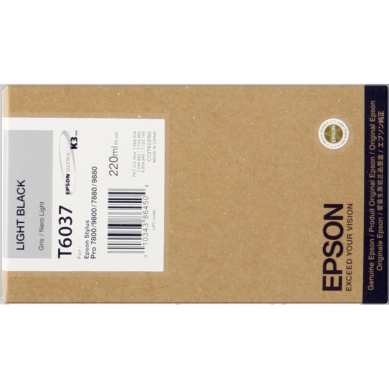 Ink cartridge Epson T6037 grey Original - C13T603700