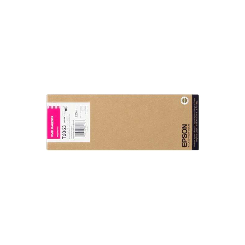 Cartucho de tinta Epson T6063 Magenta Vivo Original - C13T606300