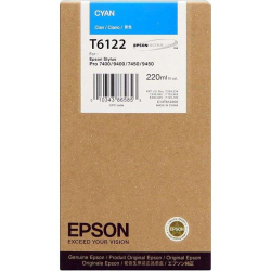 Cartucho de tinta Epson T6122 Cian Original - C13T612200
