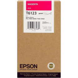 Ink cartridge Epson T6123 Magenta Original - C13T612300