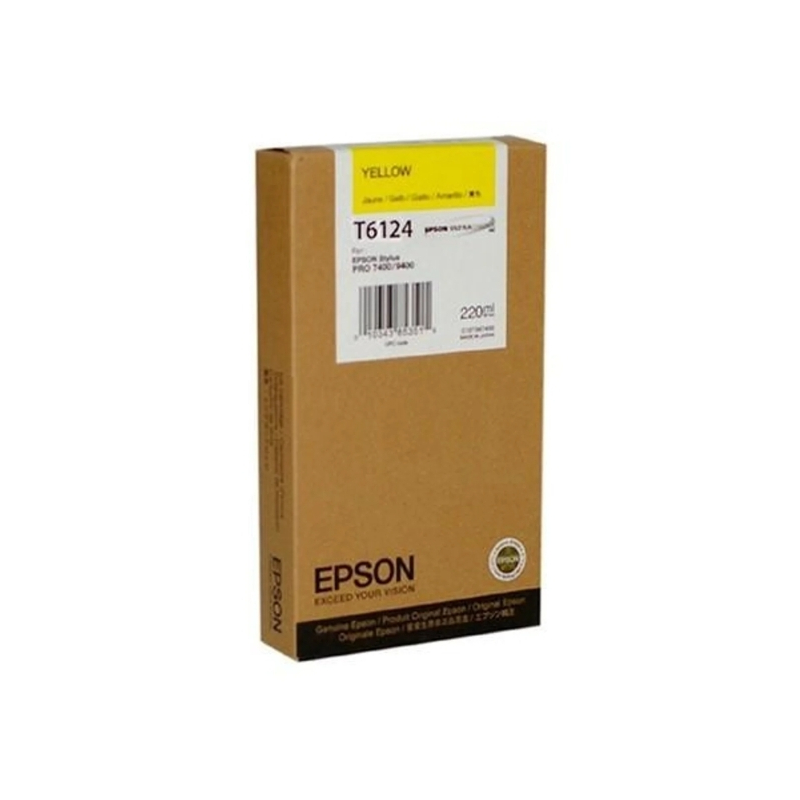 Tinteiro Epson T6124 Amarelo Original - C13T612400