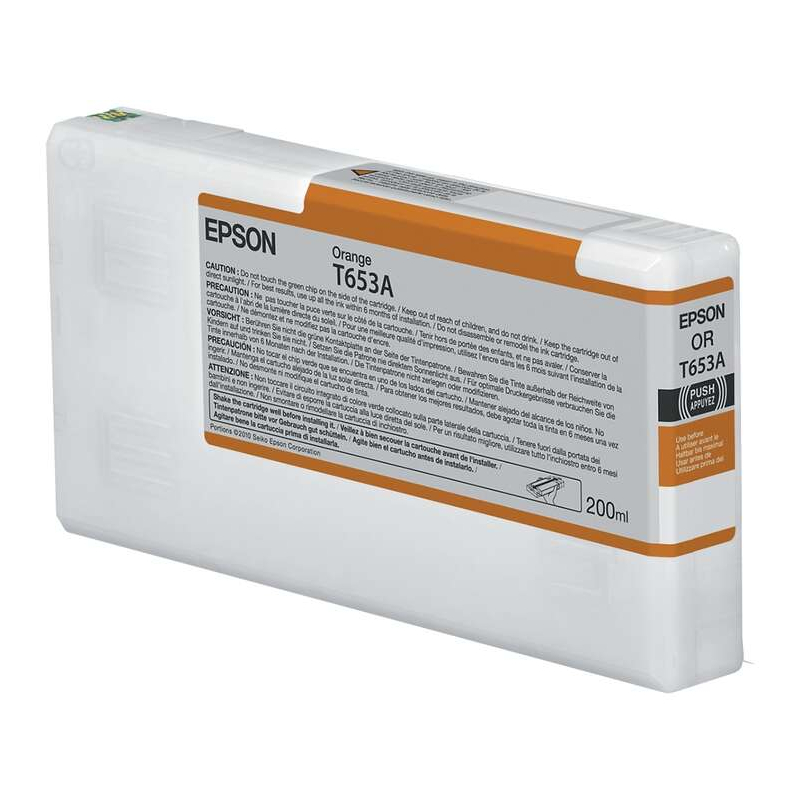Tinteiro Epson T653A Laranja Original - C13T653A00