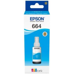 Recarga Cartucho de tinta Epson T6642 Cian Original - C13T664240