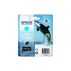 Tinteiro Epson T7602 Azul Original - C13T76024010